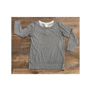 Ann Taylor Loft button back patterned lightweight sweater XS 100% Cotton